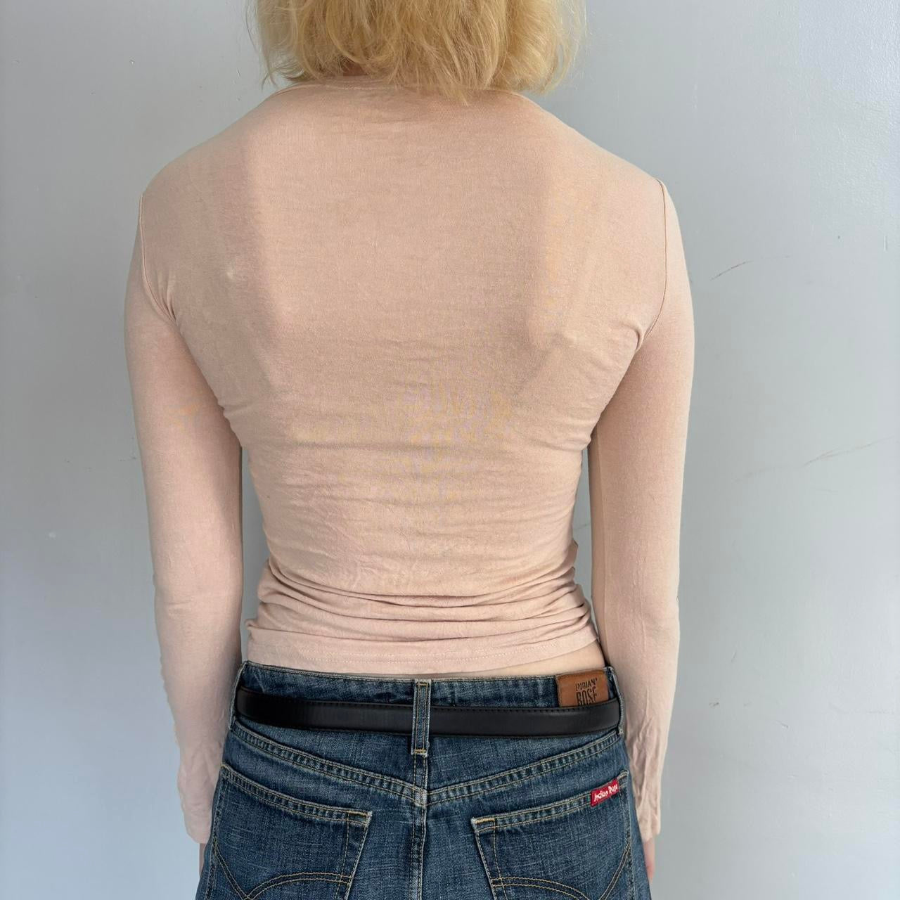 cream grunge long sleeve