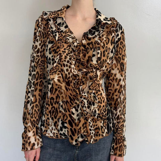 leopard blouse