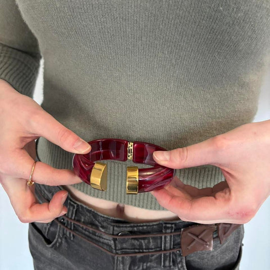 burgundy bangle