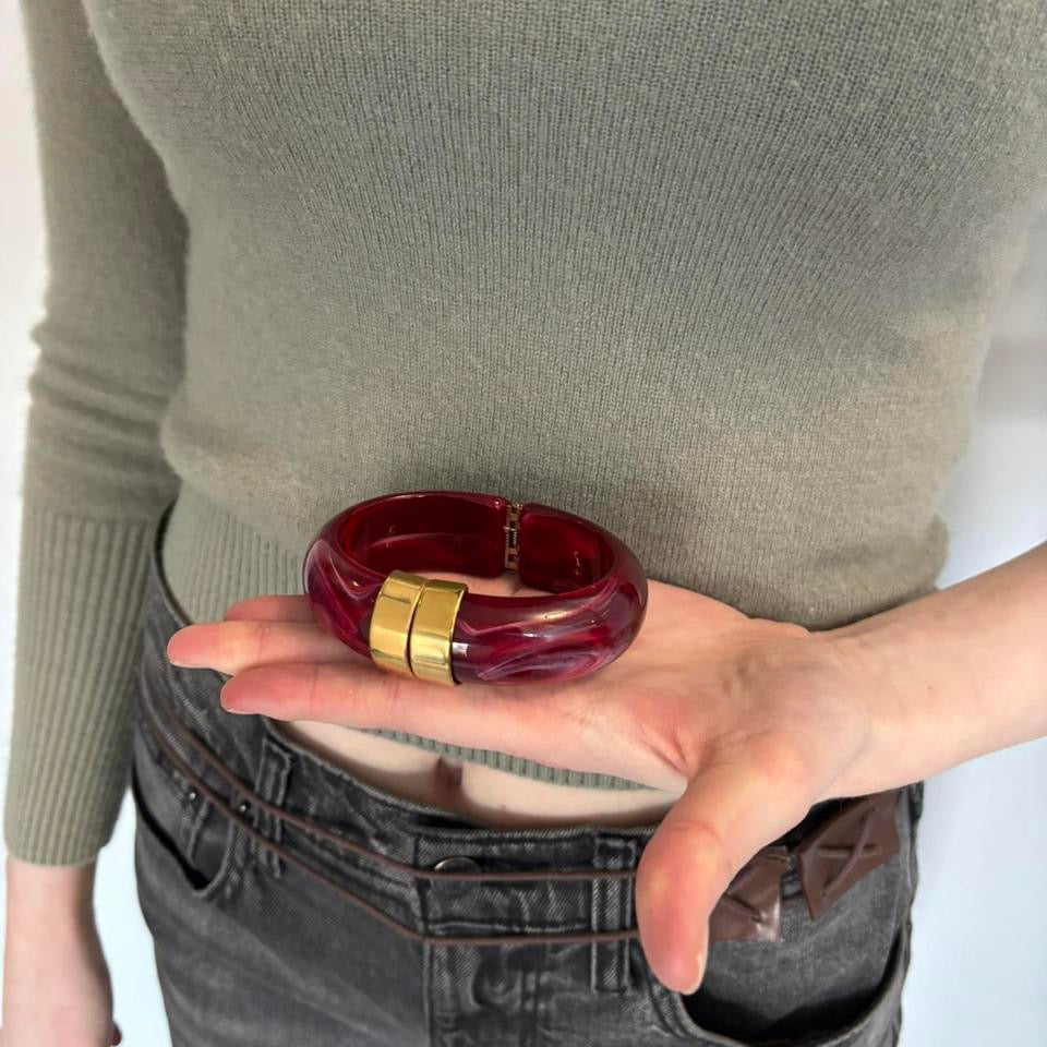 burgundy bangle