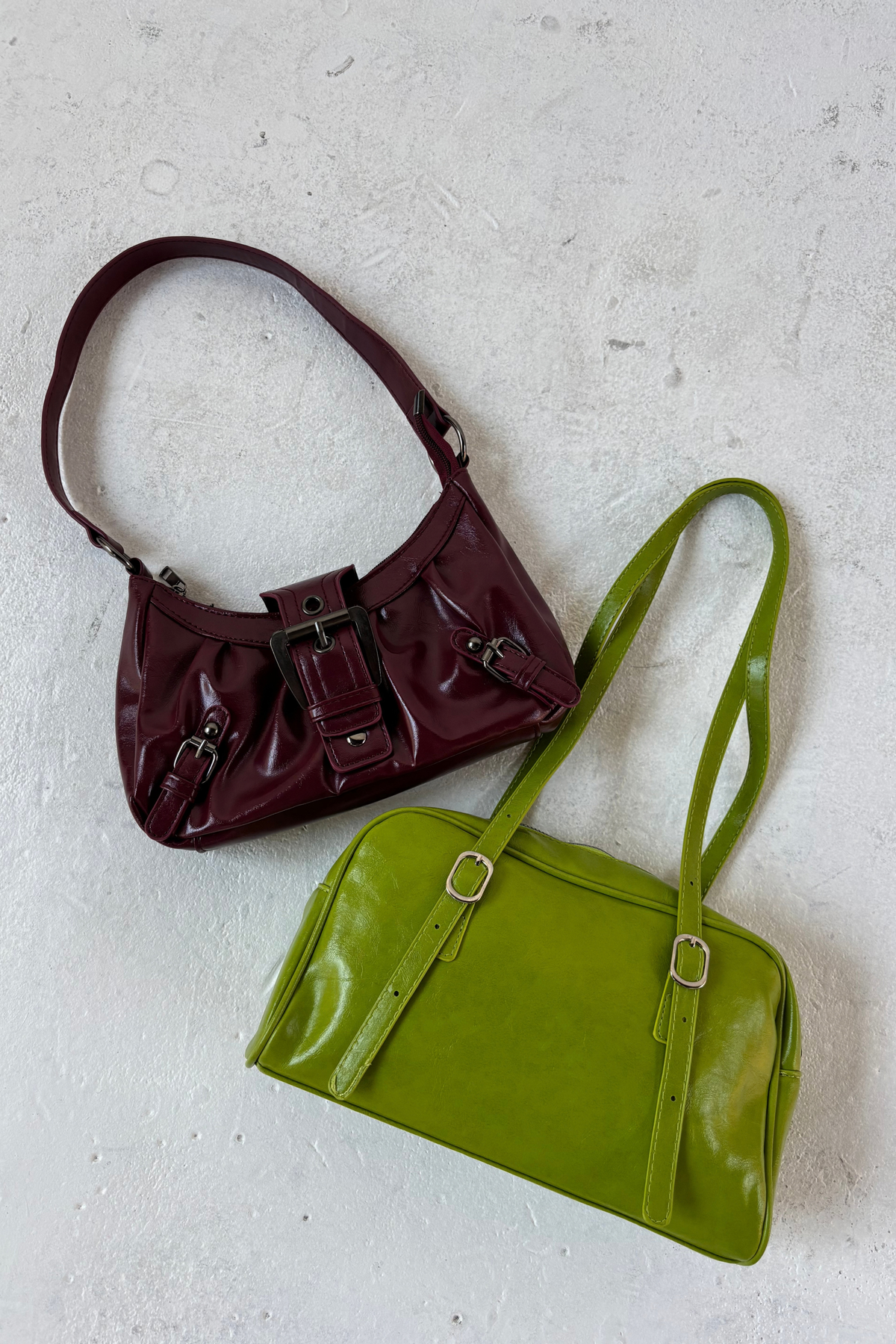 Lime 2000s It Girl Green Shoulder Bag