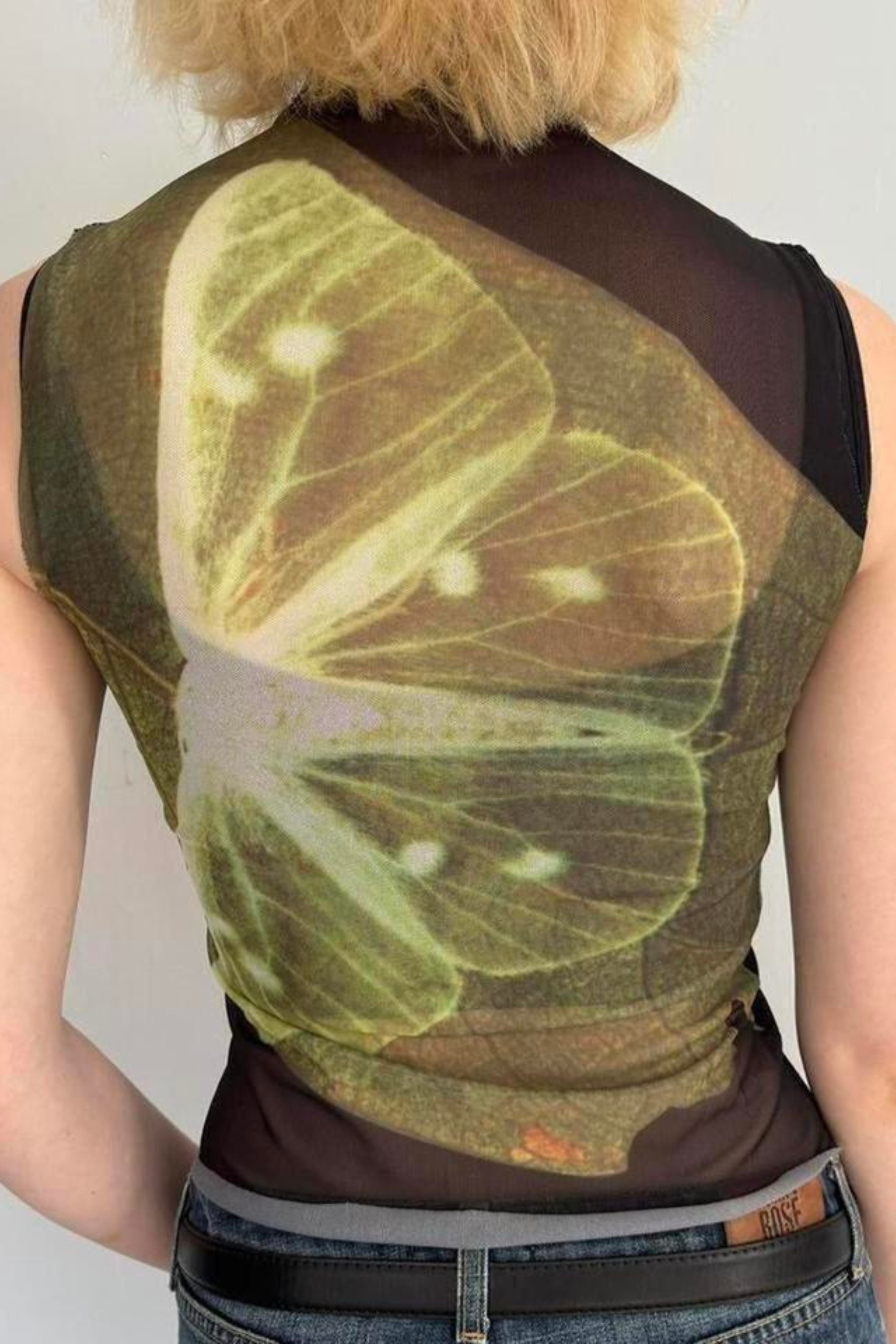 Lime Mirage Mesh Top
