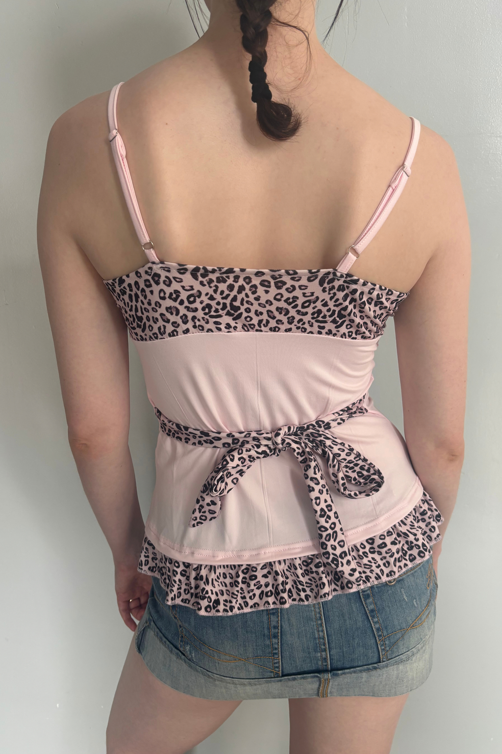 The Lola Top | Pink Leopard Lace Cami