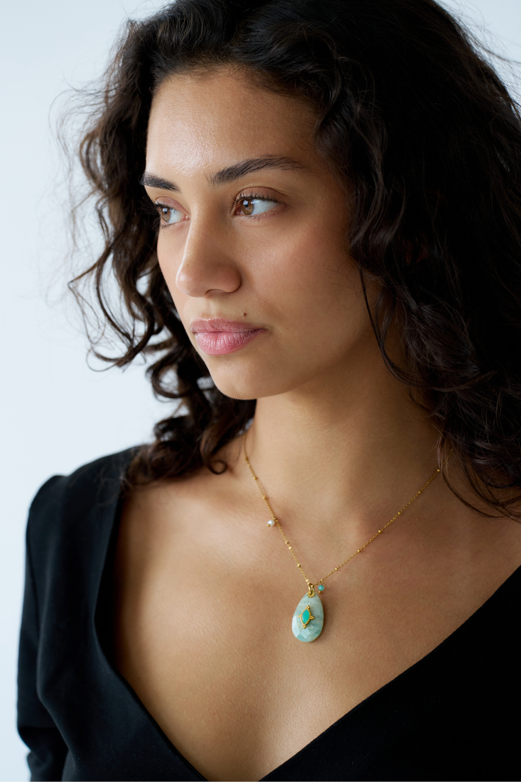 Santorini Sky Pendant Necklace