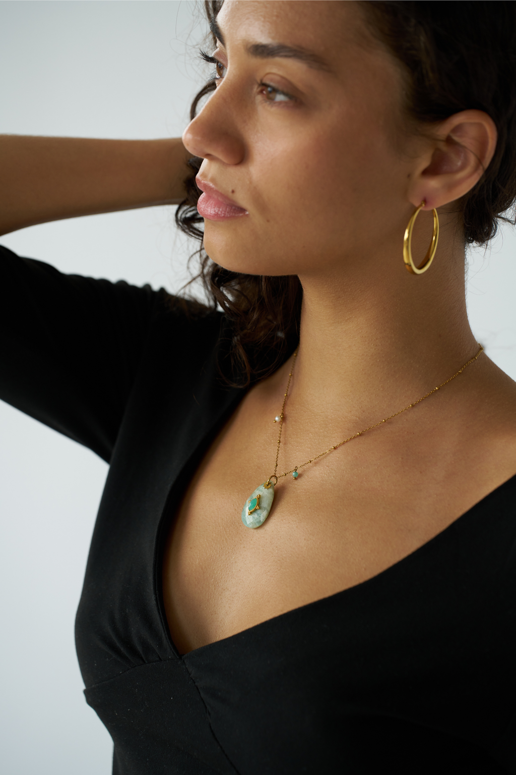 Santorini Sky Pendant Necklace