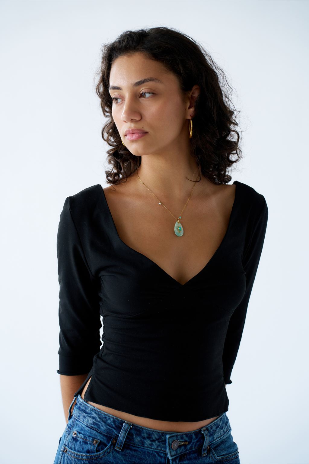 Santorini Sky Pendant Necklace