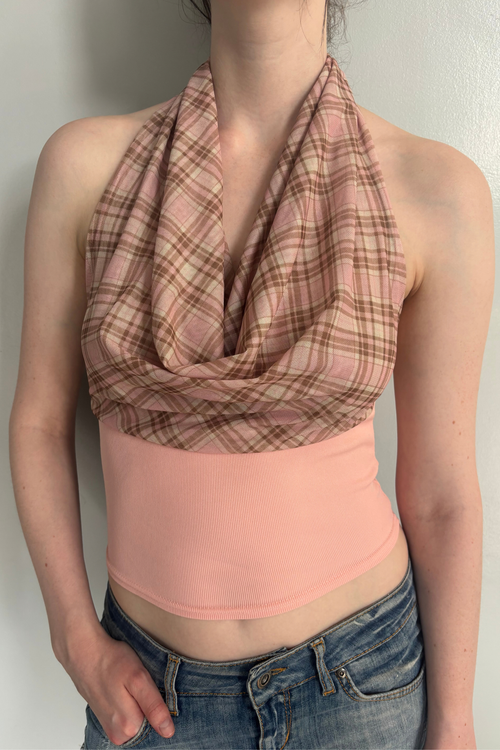 Amélie Halter Cowl Neck Top