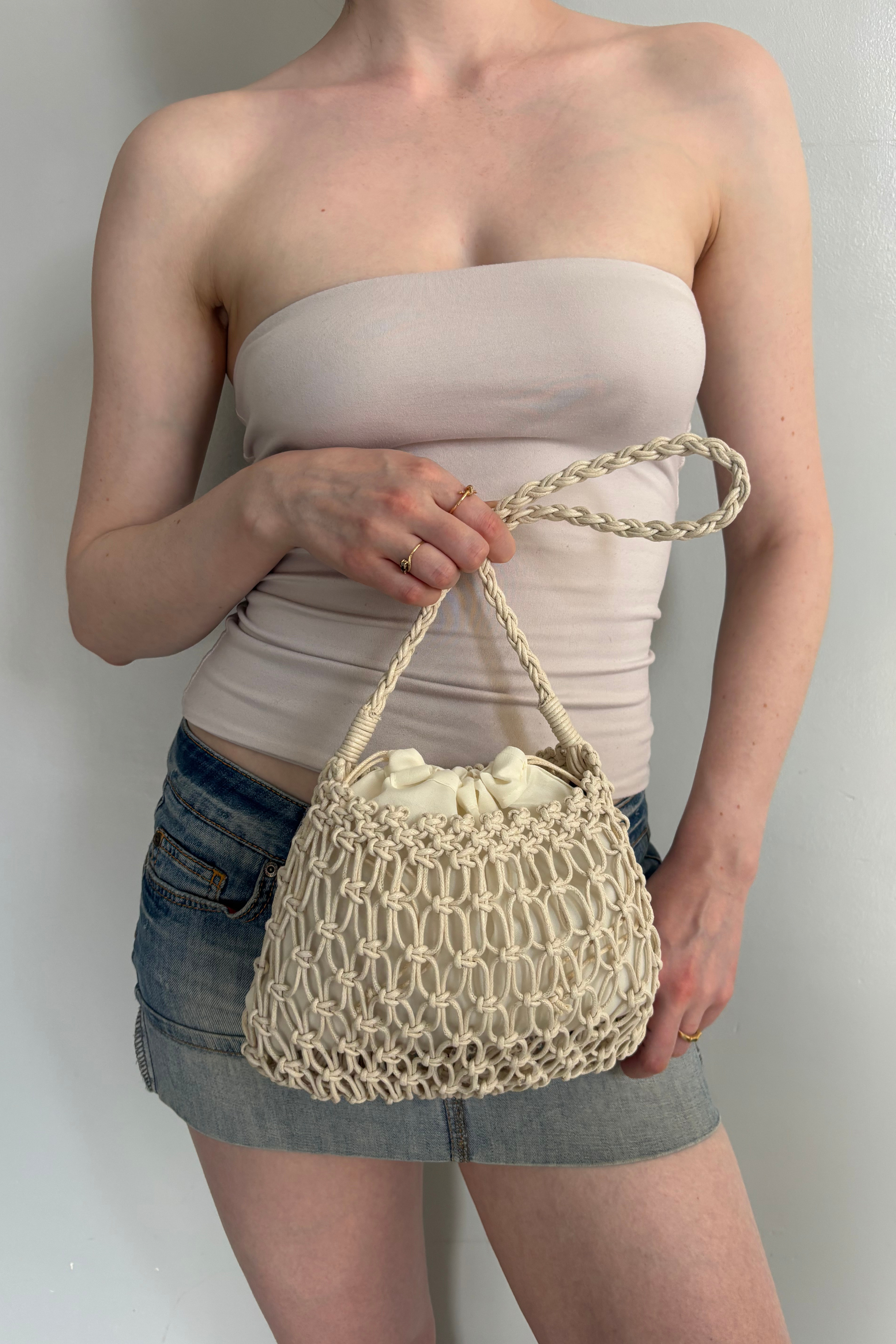 The Roatán Stone Bag | Beaded Crochet Shoulder Bag