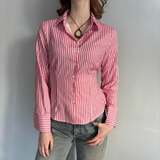 Pink Striped Button Down