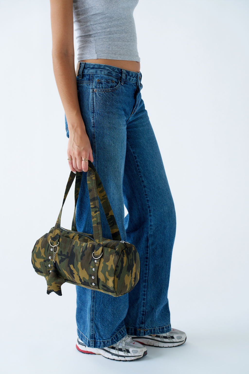 The Downtown It Girl Camo Shoulder Bag