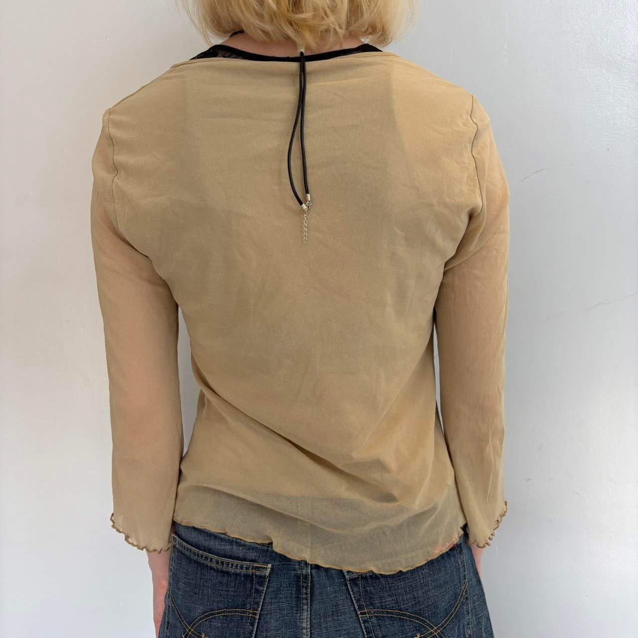 boho fairycore long sleeve top