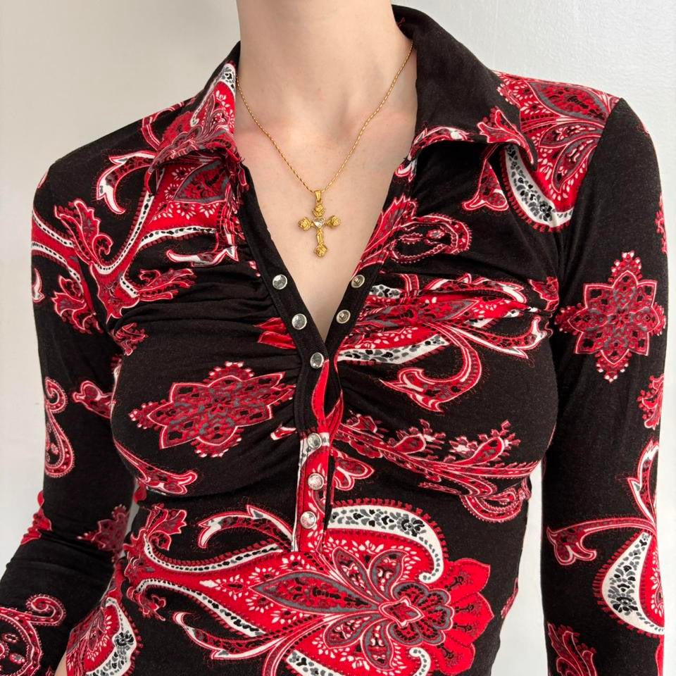 Paisley Button Down