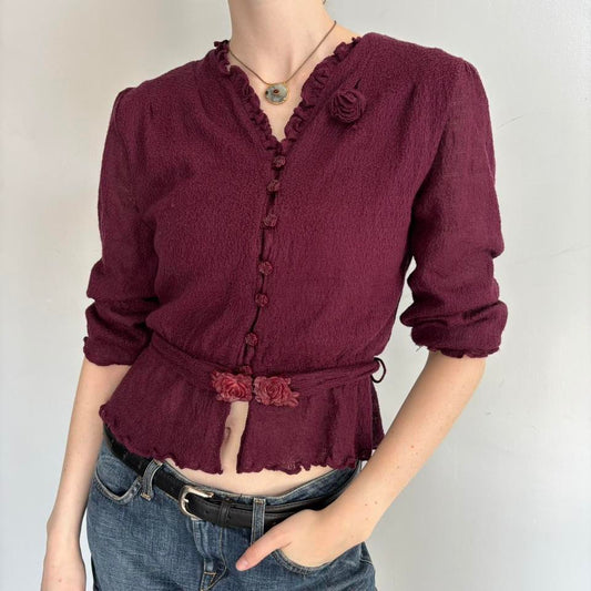 Burgundy Blouse