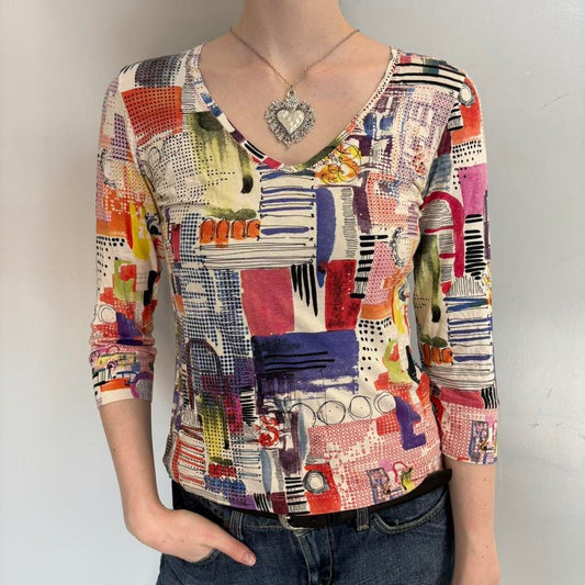 Abstract Print Top