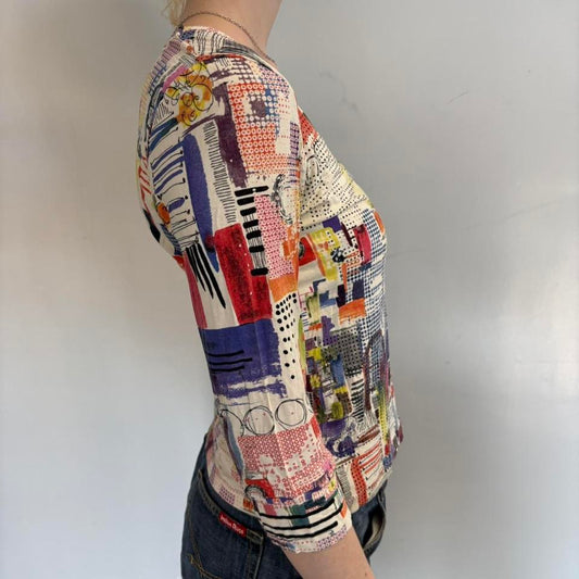 Abstract Print Top
