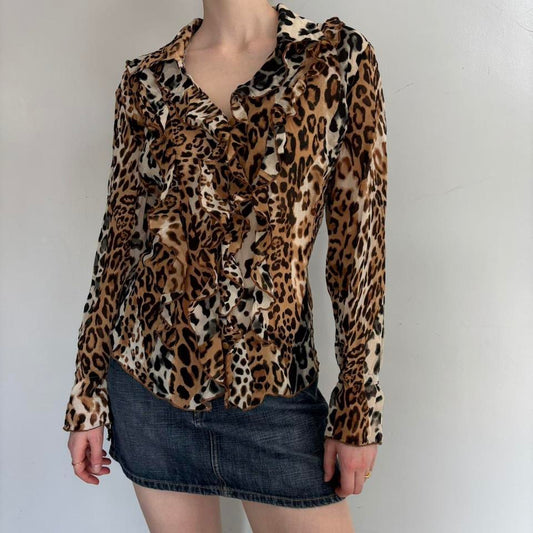 leopard blouse