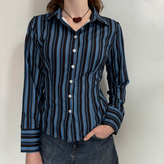 Blue Striped Button Down