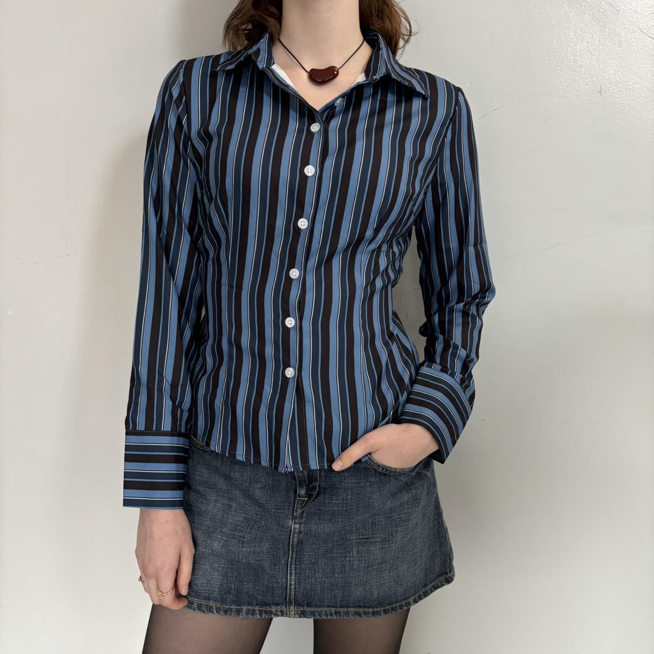 Blue Striped Button Down